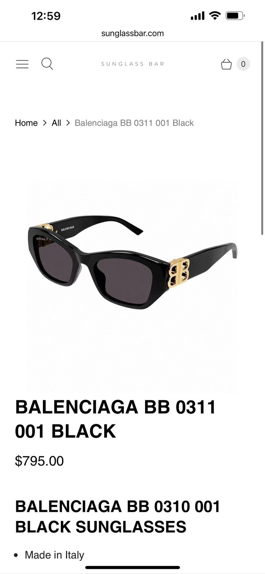 Balenciaga Sunglasses